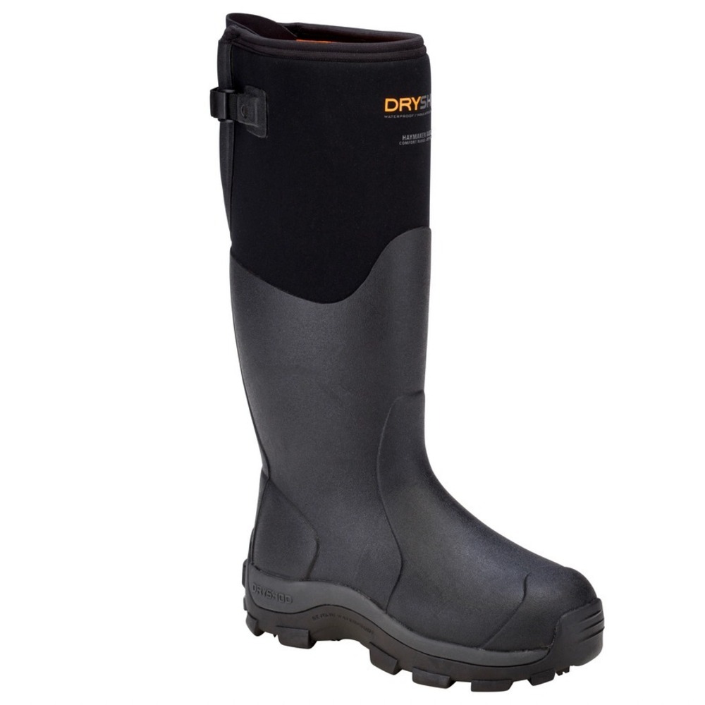 NWOB‎ Dryshod Haymaker Gusset Mens 14 Black Waterproof Insulated Work Boots